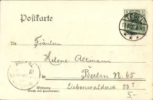 Ak Berlin Reinickendorf Tegel, Strandschloss