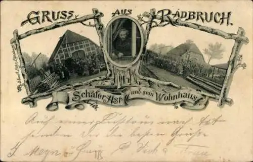Ak Radbruch in Niedersachsen, Schäfer Ast und sein Wohnhaus