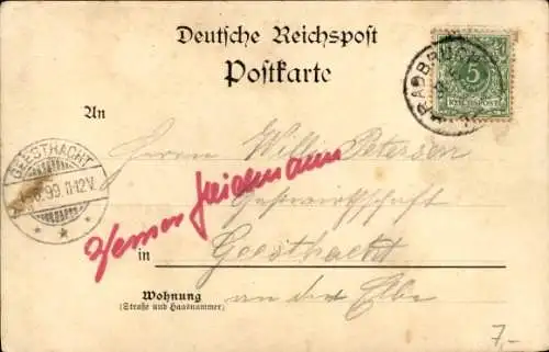 Ak Radbruch in Niedersachsen, Schäfer Ast und sein Wohnhaus