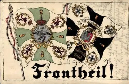 Ak Magdeburg an der Elbe, Fahne Stahlhelm, Bund der Frontsoldaten, Frontheil