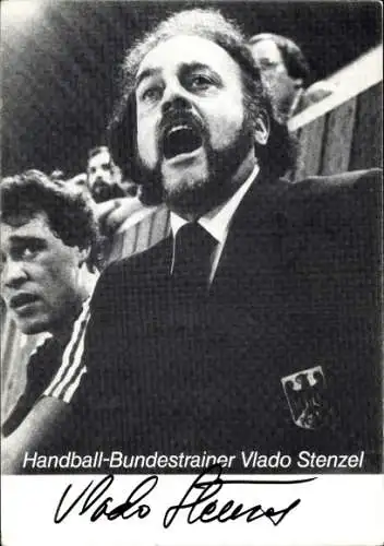 Foto Ak Handball Bundetrainer Vlado Stenzel, Autogramm