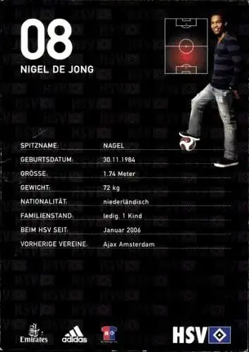 Ak Basketballer Nigel de Jong, Autogramm