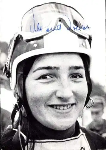 Foto Ak Autogramm Ski Sportlerin