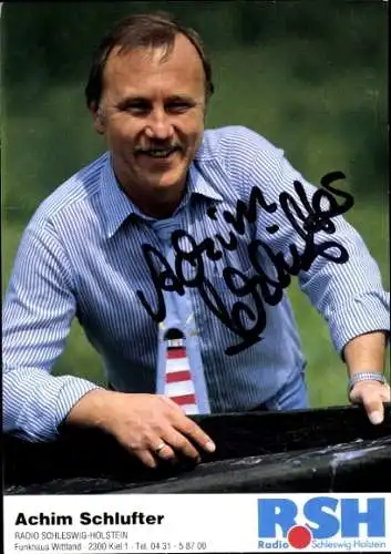 Foto Ak Achim Schlufter, RSH, Autogramm