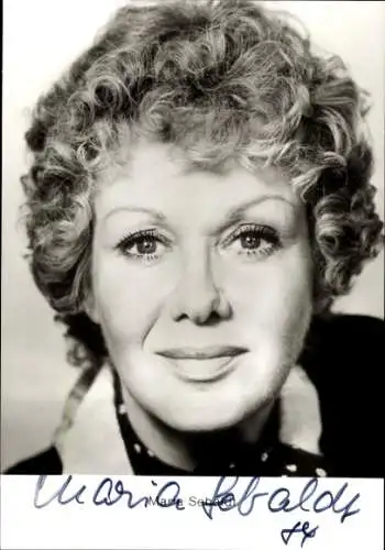 Ak Schauspielerin Maria Sebaldt, Portrait, Locken, Autogramm