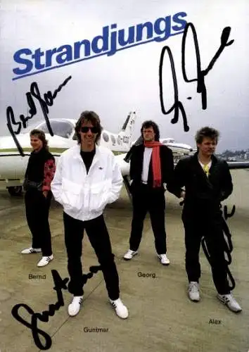 Foto Ak Strandjungs, Autogramm
