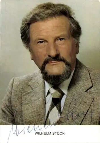 Ak Journalist Wilhelm Stöck, Portrait, Autogramm