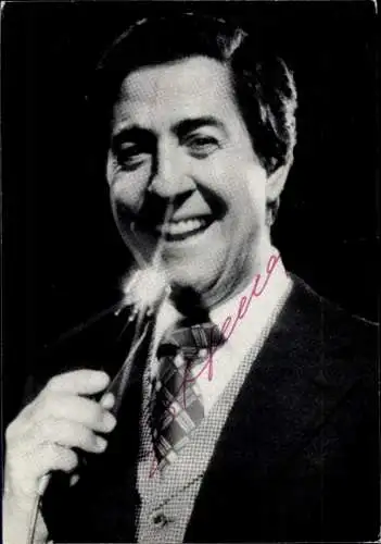 Ak Sänger Vicco Torriani, Portrait, Autogramm