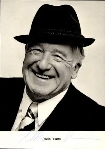 Foto Ak Sänger Hein Timm, Autogramm