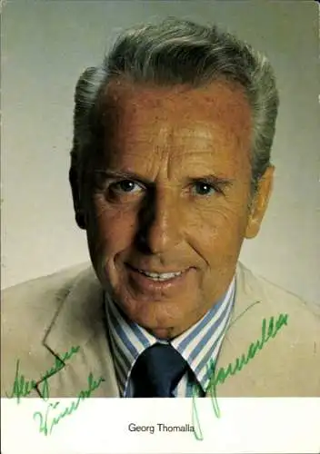 Ak Schauspieler Georg Thomalla, Portrait, Autogramm