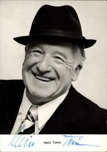 Foto Ak Sänger Hein Timm, Autogramm