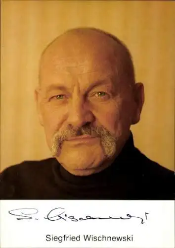 Foto Ak Schauspieler Siegfried Wischnewski, Autogramm