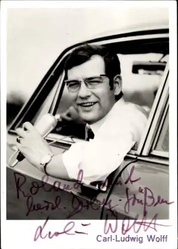 Foto Ak Carl-Ludwig Wolff, Autogramm