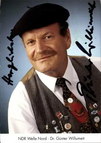 Foto Ak Dr. Günter Willumeit, NDR Welle Nord, Autogramm