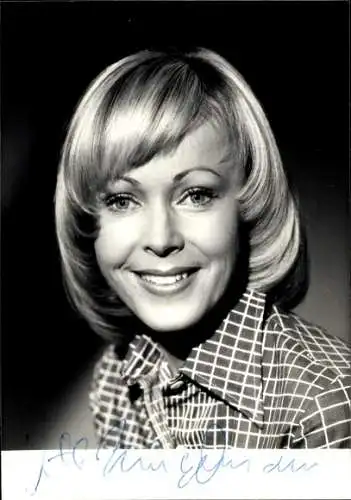 Ak Schauspielerin Ute Zingelmann, Portrait, Autogramm
