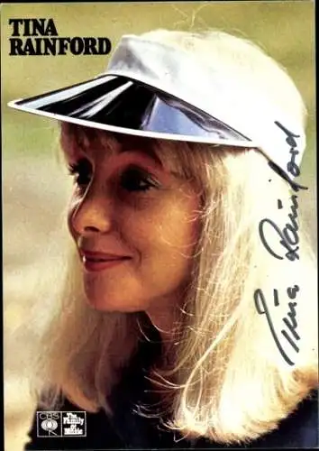 Foto Ak Sängerin Tina Rainford, Autogramm