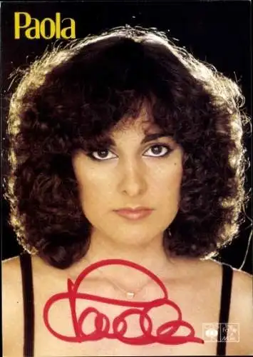 Ak Sängerin Paola, Portrait, Lockige Haare