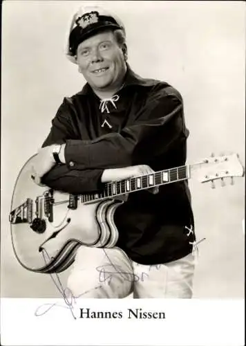 Foto Ak Sänger Hannes Nissen, Autogramm