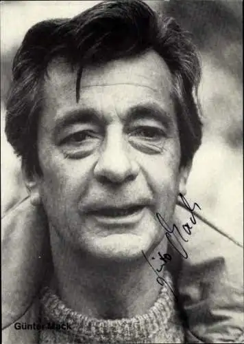 Ak Schauspieler Günter Mack, Portrait, Autogramm