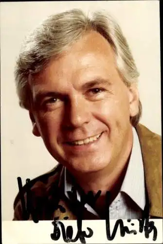 Ak Dieter Kürten deutscher Sportreporter und Moderator, Autogramm