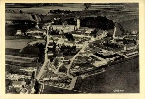 Ak Ursberg in Schwaben, Fliegeraufnahme