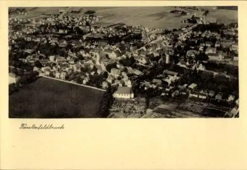 Ak Fürstenfeldbruck in Oberbayern, Fliegeraufnahme vom Ort
