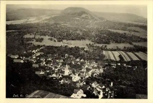 Ak Zell Börtlingen in Württemberg, Luftaufnahme