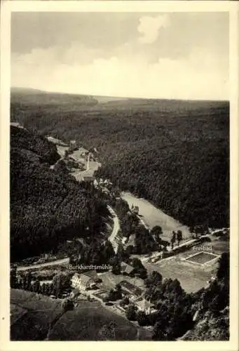 Ak Waldenbuch in Württemberg, Fliegeraufnahme, Burkhardtsmühle, Freibad, Siebenmühlental