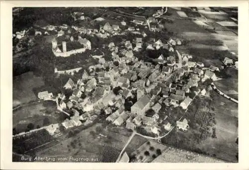 Ak Abenberg in Mittelfranken, Fliegeraufnahme, Burg