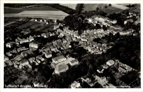 Ak Bad Arolsen in Hessen, Fliegeraufnahme