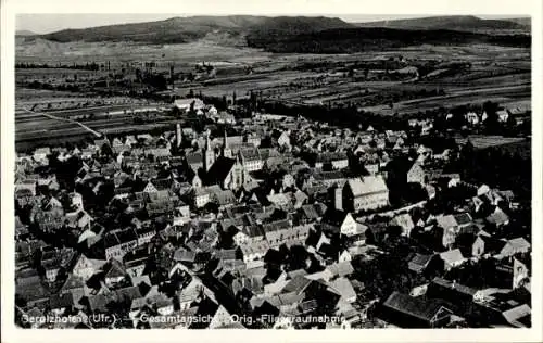 Ak Gerolzhofen in Unterfranken, Fliegeraufnahme