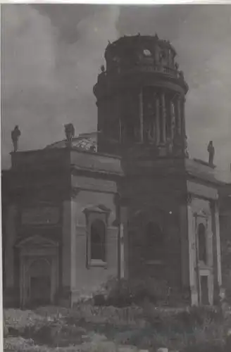 Original Foto Berlin Mitte, Gendarmenmarkt, Französischer Dom, um 1946, ca. 13 x 18 cm