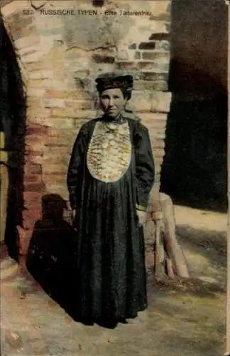 Ak Eine Tartarenfrau in Tracht