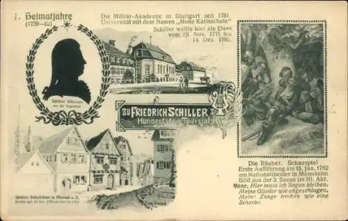 Ak Friedrich Schiller, Hundertster Todestag