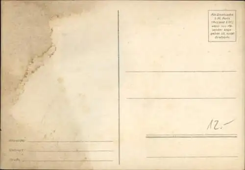 Ak Westfront, Scheinwerfer-Abteilung, I WK