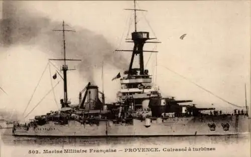 Ak Französisches Kriegsschiff Provence, französische Marine