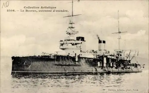 Ak Französisches Kriegsschiff Le Bouvet, französische Marine
