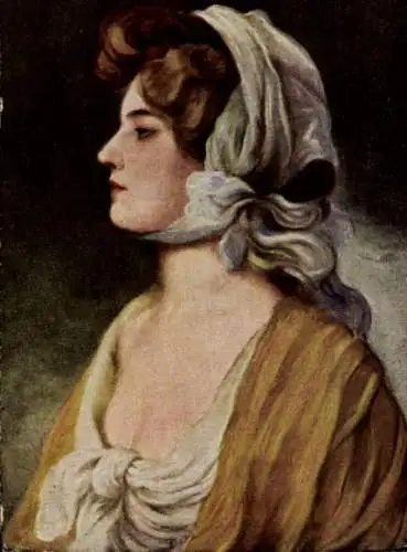 Künstler Ak Charrier, Frauenbildnis, Frauenkopf