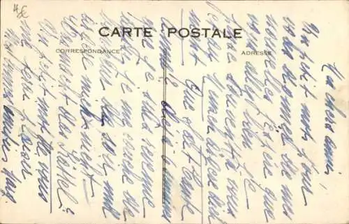 Ak Dampfer France, CGT, French Line