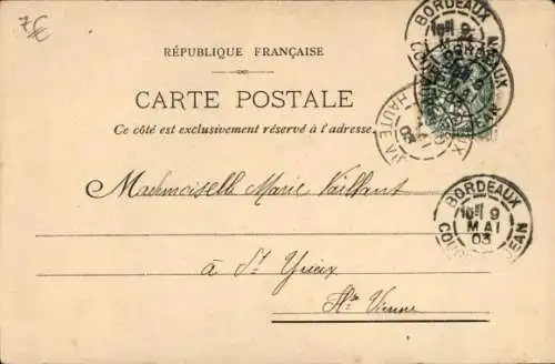 Ak Dampfer Le Chili vor dem Unfall