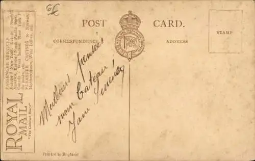 Ak RMSP Orduna, Dreischrauben Dampfschiff, New York