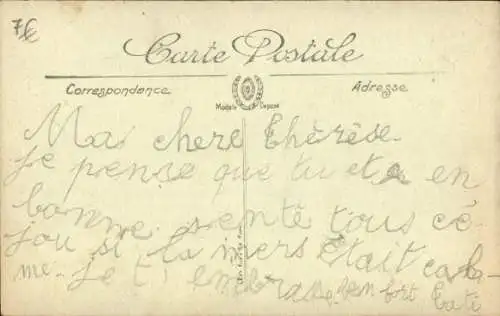 Ak Dreimaster auf dem Meer