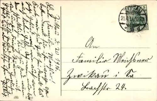 Ak Glückwunsch Ostern, Weidenkätzchen