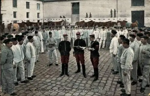 CPA Cavalerie, Dragons, Le rapport