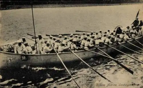 Ak Deutsche Marine, Landungsmanöver