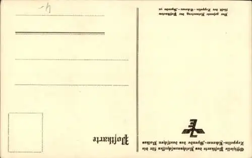 Ak Ferdinand Graf von Zeppelin, Portrait, Reichsausschuss Zeppelin Eckener Spende