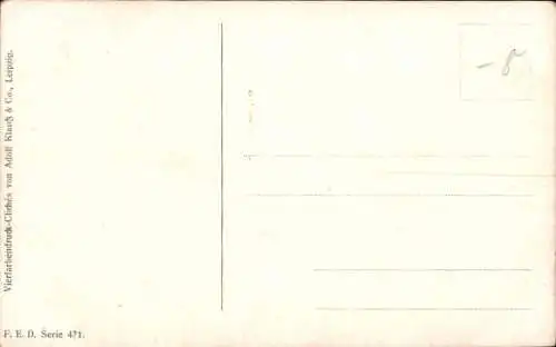 Künstler Ak Stillleben, Kirschen