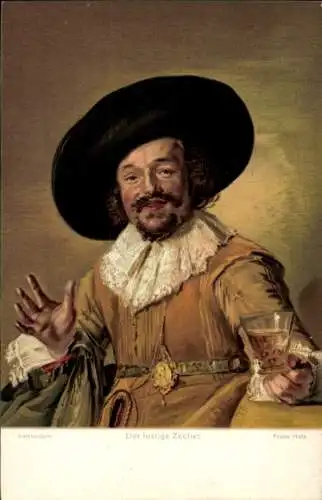 Künstler Ak Hals, Frans, Der lustige Zecher