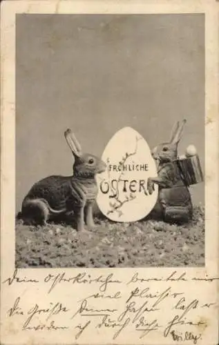 Ak Glückwunsch Ostern, Osterhasen, Osterei