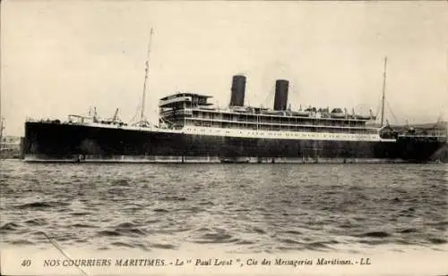 Ak Dampfer Paul Lecat, Messageries Maritimes